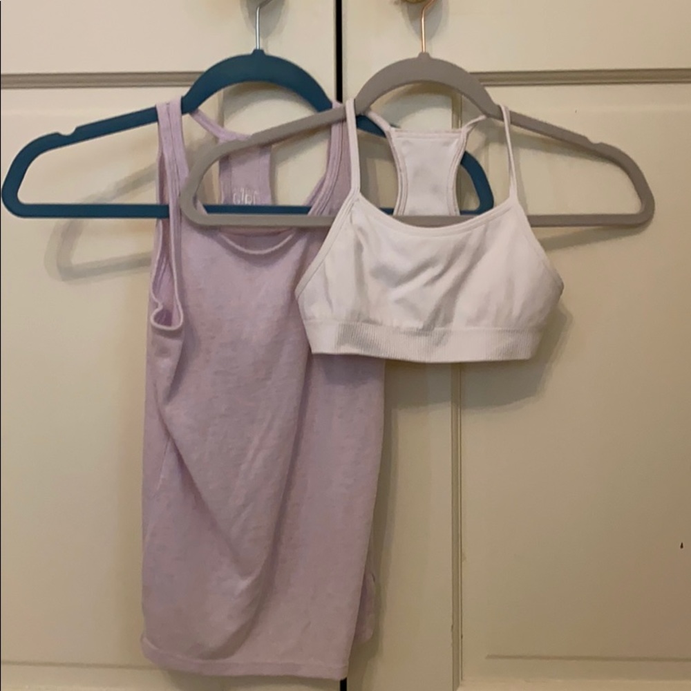 Athlete Girl tank and Athleta Girl Sports Bra S M